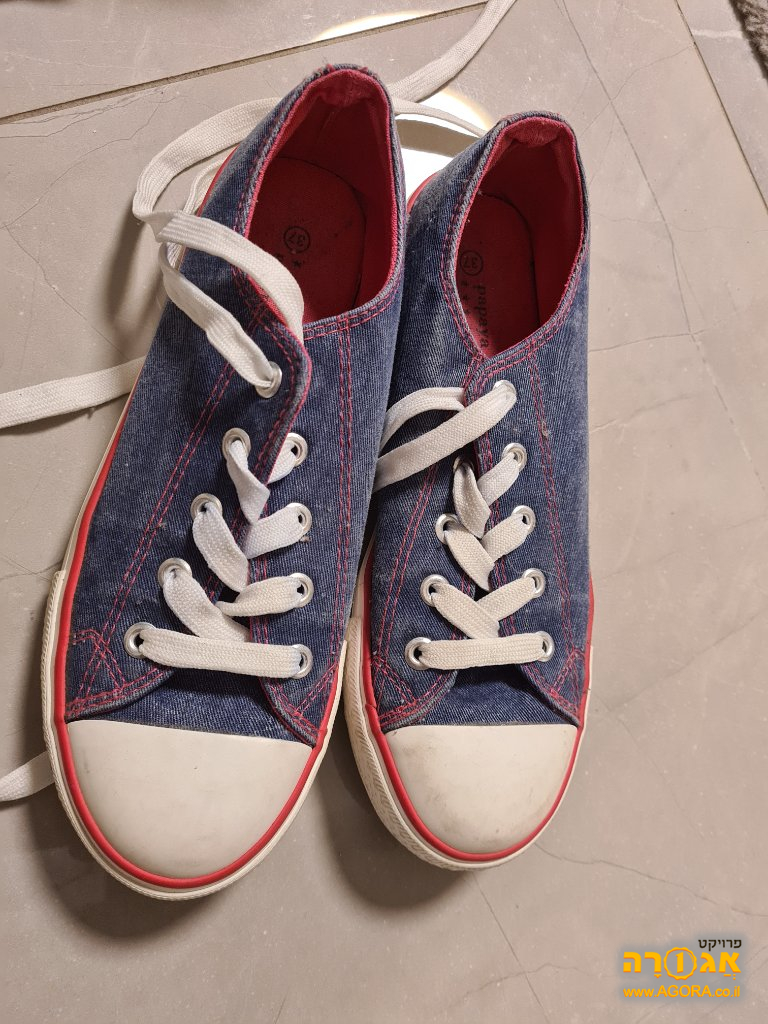 נעליים לילדות מידה 37,הכחולות חדשות