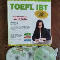 ספר הכנה למבחן TOEFL + דיסקים