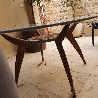 שולחן עגול לגינה או מרפסת קוטר 120 ס