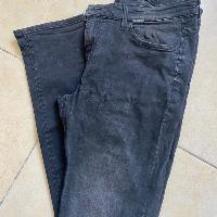 מכנס ג'ינס שחור-אפור מידה L (36)